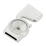 Chiusura a gancio per lacceto mm.5 e rivoli 1122 12 mm Placcatura Argento Antico x1|raw }}