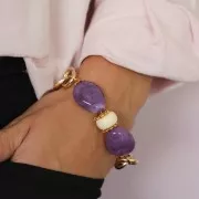 Coppette fiori mm. 9 Dorato con oro fino x8