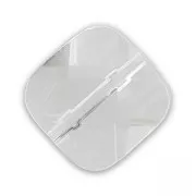 Quadrato sfaccettato mm.10 Crystal x1