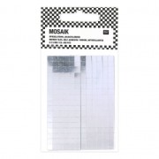 Set di 408 mosaici specchio di vetro quadrato 5x5 mm autoadesivo x1|raw }}