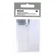 Set di 408 mosaici specchio di vetro quadrato 5x5 mm autoadesivo x1