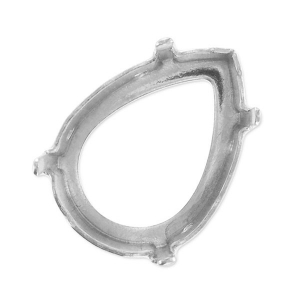 Castone PureCrystal 4320 pera mm. 10x7 rodiato