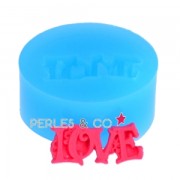 Mini stampo silicone mm. 21x8,5 Love