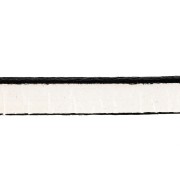 Laccetto cuoio mm. 5x2 Bianco x30cm