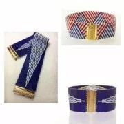 Chiusura Beadslide per tessitura di perle a clip decorato 30x13mm rhodié x1