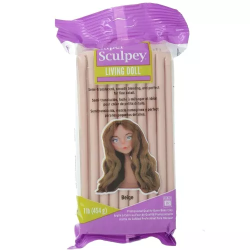 Pasta polimerica Super Sculpey Living Doll 454 gr Beige x1