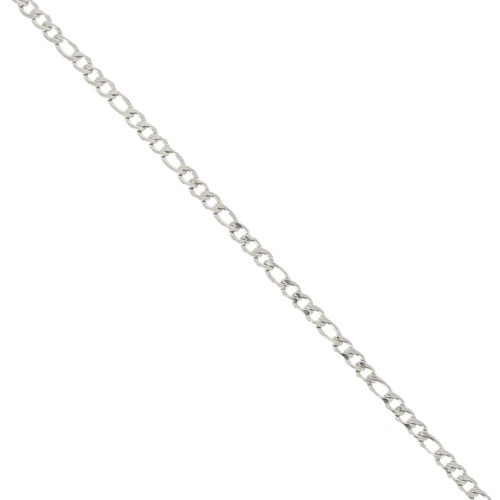 Catena maglia figaro (1x3) mm. 3 Acciaio inox xm. 1