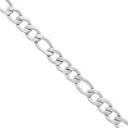Catena a maglia Figaro (1x3) 3 mm - Acciaio inox 304 x98 cm