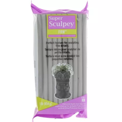 Pasta polimerica Super Sculpey Firm 454 gr Gray