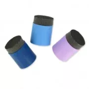 Assortimento di 3 tappi di ricambio Poly-Fast Blu Marino/Blu/Lilla