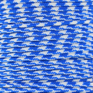 Parachute Cord 2 mm Blu Marino/Bianco x1m