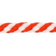 Corda intrecciata  3.5 mm Bianco/Rosso x1m