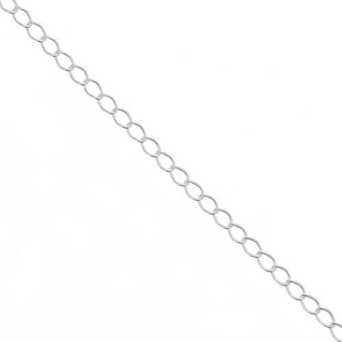Catena maglia Rombo piatta mm. 3.1 Argento 925 x cm.50