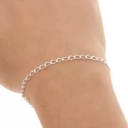 Catena maglia Rombo piatta mm. 3.1 Argento 925 x cm.50