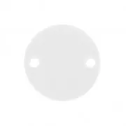 Separatore rotondo 2 fori in plexiglas 15 mm Crystal x1