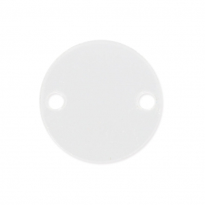 Separatore rotondo 2 fori in plexiglas 15 mm Crystal x1