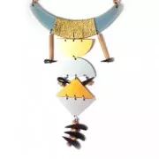 Separatore rotondo 2 fori in plexiglas 15 mm Gold Opaco x1