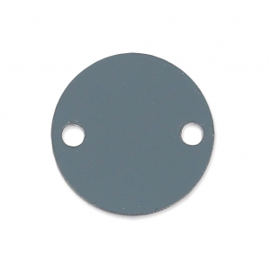 Separatore rotondo 2 fori in plexiglas 15 mm Grigio Transparent x1