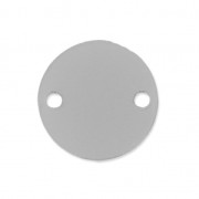 Separatore rotondo 2 fori in plexiglas 15 mm Silver Opaco x1|raw }}
