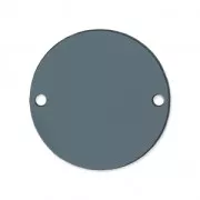 Separatore rotondo 2 fori in plexiglas 20 mm Grigio trasparente x1