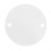 Separatore rotondo 2 fori in plexiglas 25 mm Crystal x1