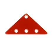Separatore triangolo 3 file in plexigas12.5x25 mm Rosso Semi-opaque x1
