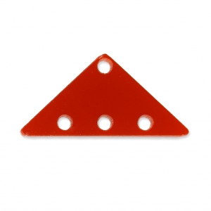 Separatore triangolo 3 file in plexigas12.5x25 mm Rosso Semi-opaque x1