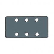 Separatore rettangolo 3 file in plexigas12.5x25 mm Gris Transparent x1|raw }}