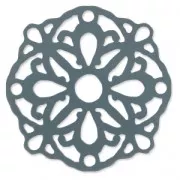 Separatore traforato in plexiglas 55 mm Grigio trasparente x1