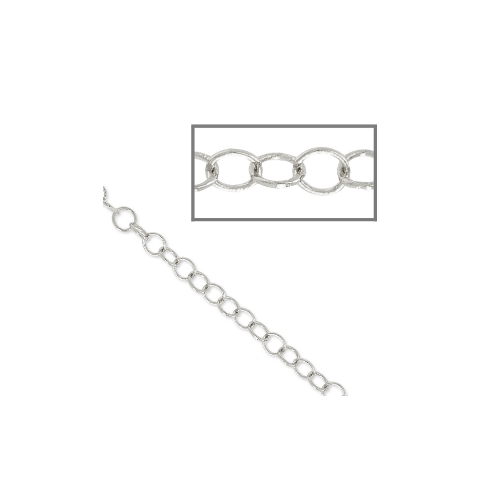 Catena A Sfere Metallo Argento Per Creazione Gioielli – 5 Metri, Maglia 2,5 Mm – Fai Da Te, Collane