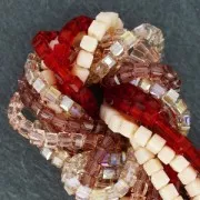 Cubi in vetro  mm.3,5 Smoky Quartz xcm.30