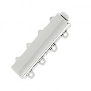 Chiusura 4 file mm. 9x25 placcato rodio|raw }}