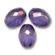 Olive sfaccettate 11x8 mm Cristallo Lila Vega Luster x20