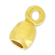 Terminali per cordoncini da mm. 3 Dorato con oro fino x4|raw }}