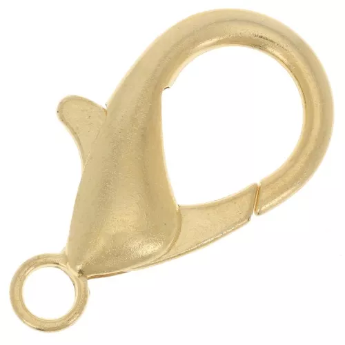 Moschettone 29x15 mm - Dorato con oro fino x1