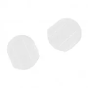 Farfalle per orecchini a clip mm. 14x12  silicone x6