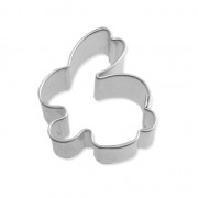 Mini stampini in ferro bianco modellaggio e cucina 24 mm Coniglio