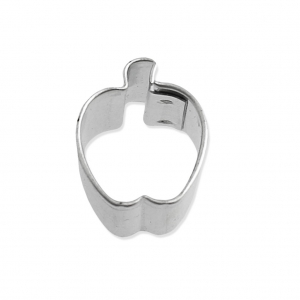 Mini stampini in ferro bianco modellaggio e cucina 15 mm Mela