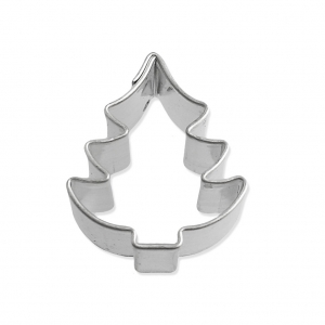 Mini stampini in ferro bianco modellaggio e cucina 23 mm Albero di Natale