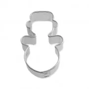 Petit emporte-pièce en fer blanc pour modelage 31 mm Bonhomme neige