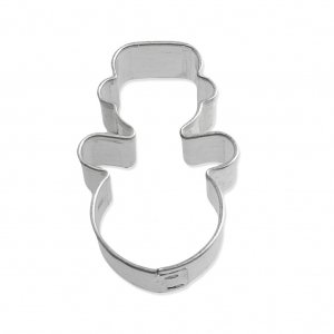 Stampino piccolo in ferro bianco modellaggio e cucina 31 mm Pupazzo di neve