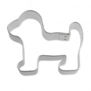Stampino grande in ferro bianco modellaggio e cucina 45 mm Cagnolino