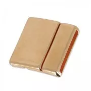 Chiusura magnetica mm.23,8x24,4 per cordone mm. 20 doré rose x1