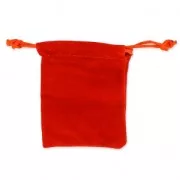 Pochette di velluto per regalo bijoux mm.65x85 Rosso x1