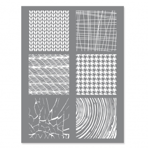 Silk Screen Graine Créative per pasta polimerica mm.114x153 - Motif Matière