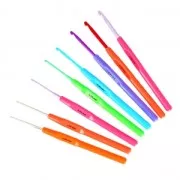 Set di 8 uncinetti per lana e filo di 1.5 a 4.5 mm di alluminio