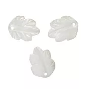Pendente foglia Madreperla mm.12 Naturale x1