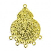 Pendente leggero da decorare mm.42 dorato x2