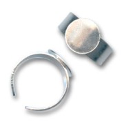 Base per incollare mm. 12 argentata  x1|raw }}