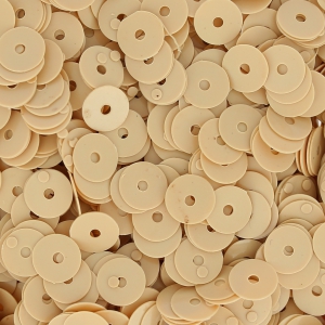 Rondelle sintetiche imitazione Heishi  6 mm Beige x50g